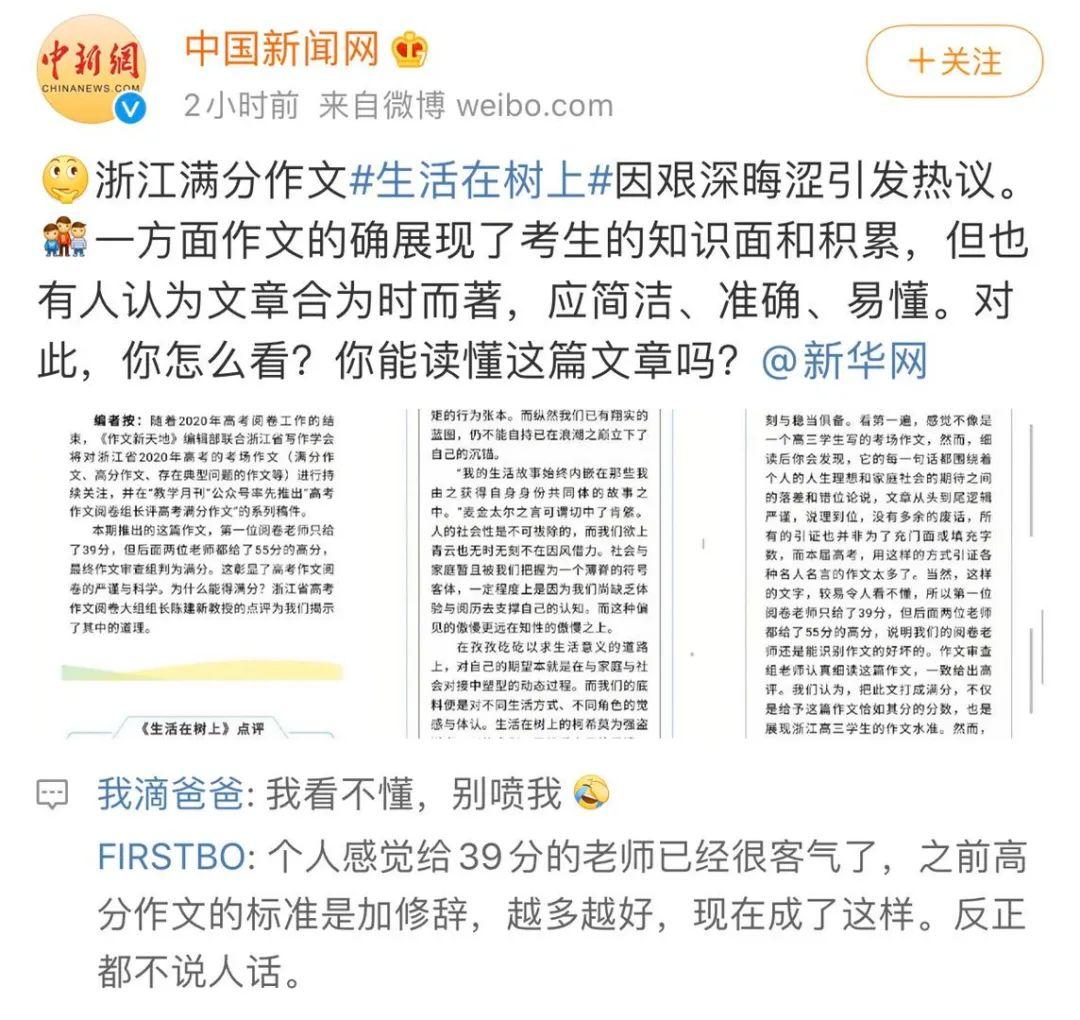 浙江高考满分作文让人看不懂，哲学表示“不背这个锅”  PPE 第1张