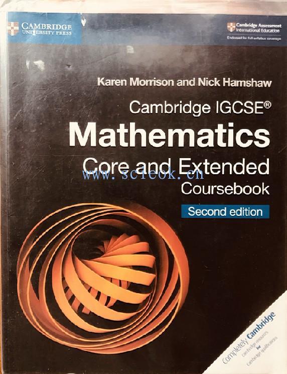 Cambridge IGCSE Mathematics core and extended coursebook