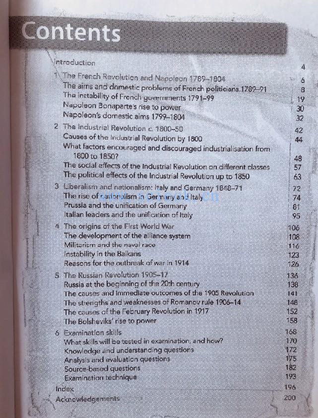 Cambridge International AS Level European History 1789-1917 影印本  二手英文教材 第2张