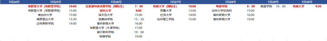 哈佛、普林斯顿、哥大等多所美国名校在线招生宣讲会日程和参与方式  留学 第4张