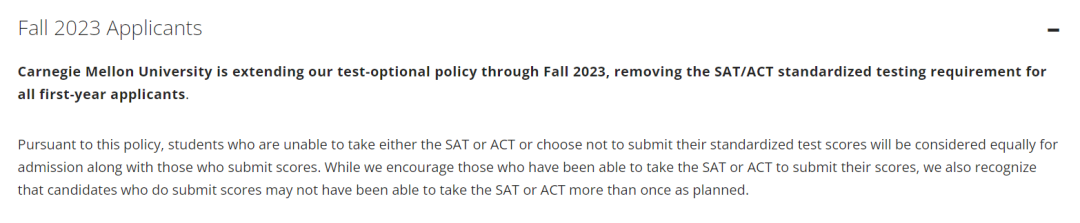 2022-23申请季美国大学标化政策--这些学校要求提交SAT/ACT成绩！  留学 第15张