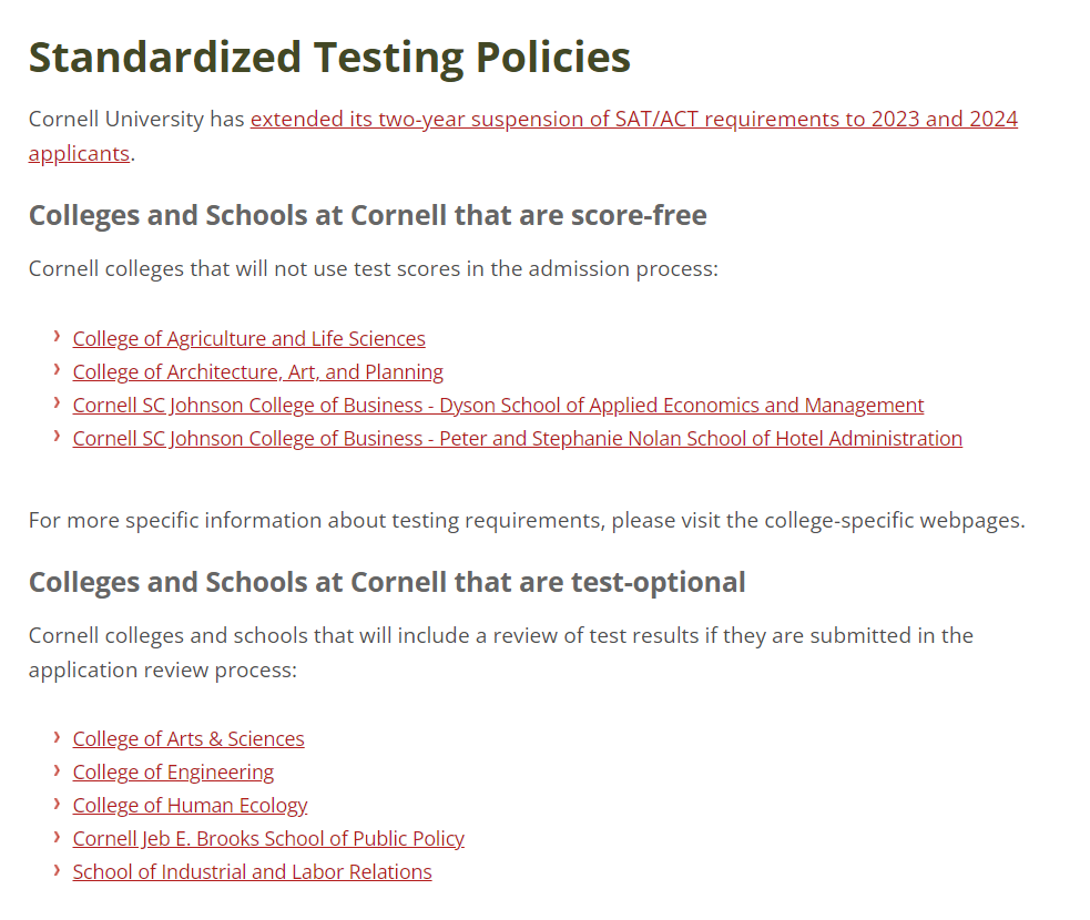 2022-23申请季美国大学标化政策--这些学校要求提交SAT/ACT成绩！  留学 第14张