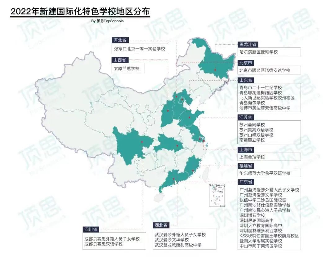 2022中国百强高中海外大学升学榜 - 深国交英方向排名第1 整体排名第6  数据 排名 第20张