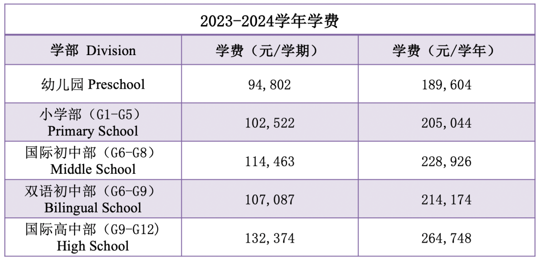 你的收入少了但娃的学费涨了！｜北上广深2023国际学校费用对比  数据 国际学校 费用 第10张